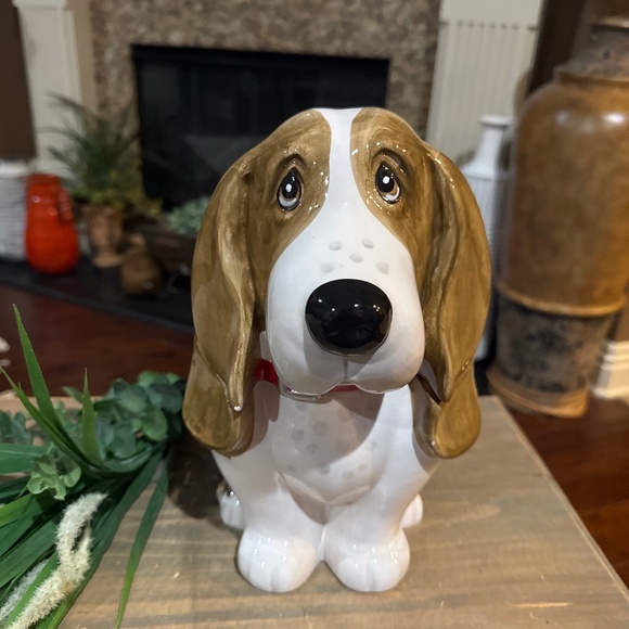 Adorable Pioneer Woman - CHARLIE - Basset Hound - Cookie Jar. Pre-Owned. - Picture 1 of 11